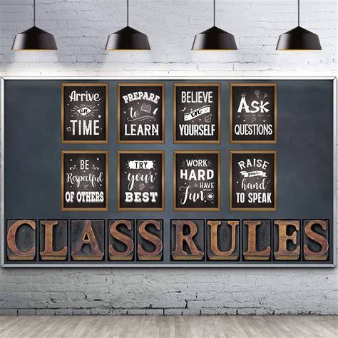 Buy Classroom Decorations 18 Pieces Bulletin Board Class Rules S For