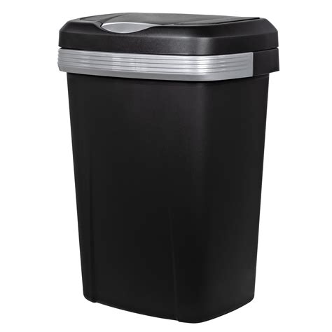 121 Gal Hefty Premium Touch Lid Trash Can Multiple Colors Walmart