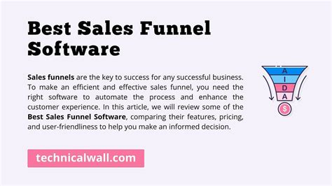 7 Best Sales Funnel Software And Tools To Use In 2024 Technical Wall