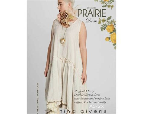 The Prairie Tg A Sewing Pattern By Tina Givens Lagenlook Style Sz