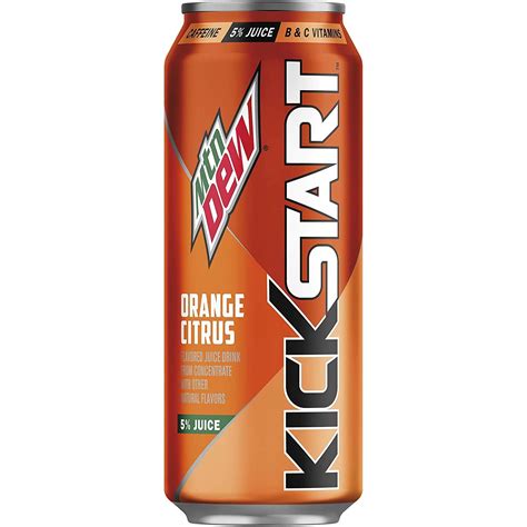 Amazon.com : Mountain Dew Kickstart - Orange Citrus - 16fl oz (Pack of ...