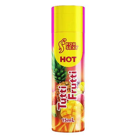 GEL HOT BEIJÁVEL TUTTI FRUTTI PARA MASSAGEM 15ML FOR SEXY Meiliss