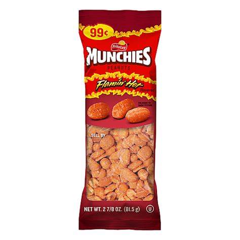 Munchies Peanuts Flamin Hot Flavored Oz Casey S Foods
