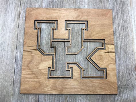 Kentucky Wildcats Uk Logo Stencil Wood Stencil Laser Cut Etsy