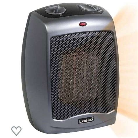 Lasko Electric Ceramic Space Heater With Tip Over Safety Switch For