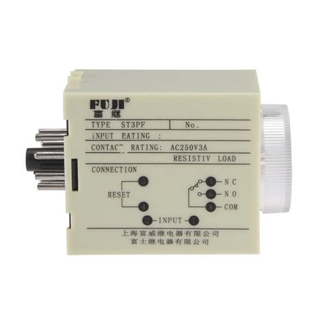 Uxcell 24V DC Relays 10S 8 Terminals Range Adjustable Delay Timer Time