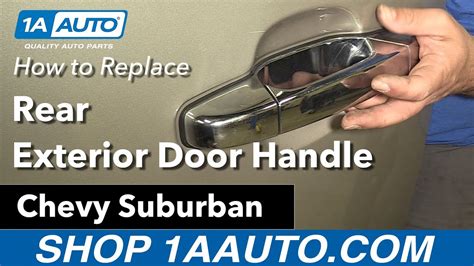 How To Replace Rear Exterior Door Handle 07 13 Chevy Suburban Youtube