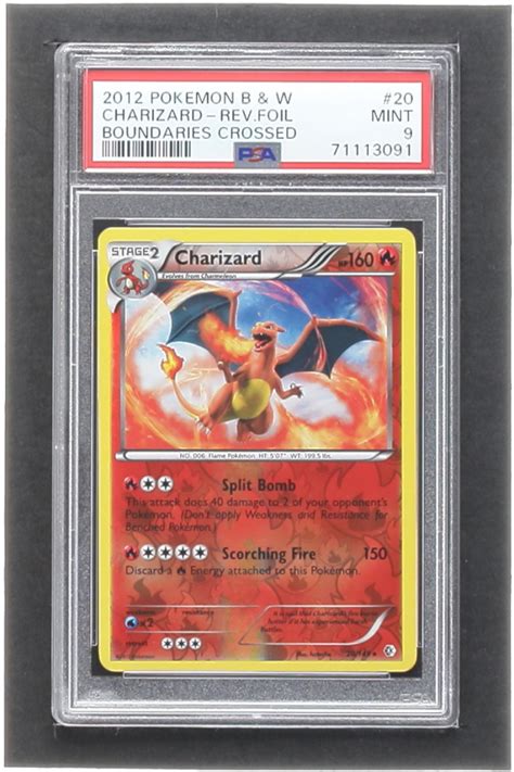 Charizard Pokemon Boundaries Crossed Reverse Holo Psa