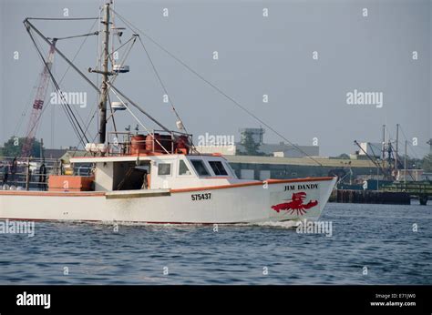 Usa Massachusetts New Bedford Commercial Fishing Boats In The New