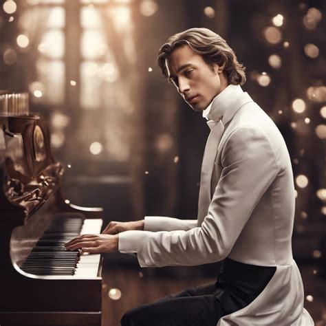 Romantic Visual Of Frederic Chopin Playing Piano Ai Generated