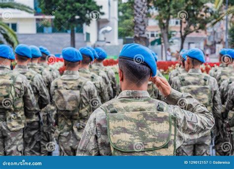 Turkish Soldiers Wait for Military Parade in Turkey Editorial ...