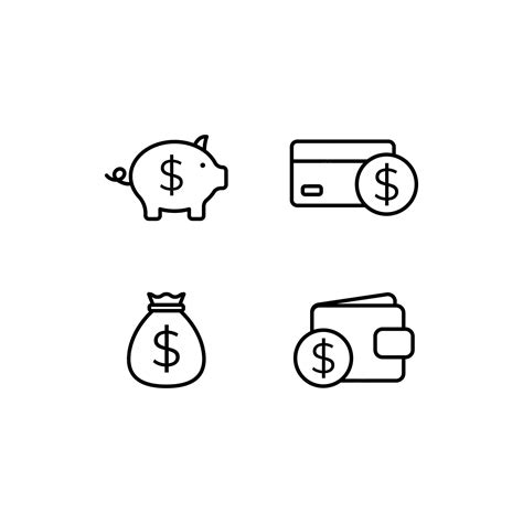 Premium Vector Vector Business Finance Icon Set Illustration