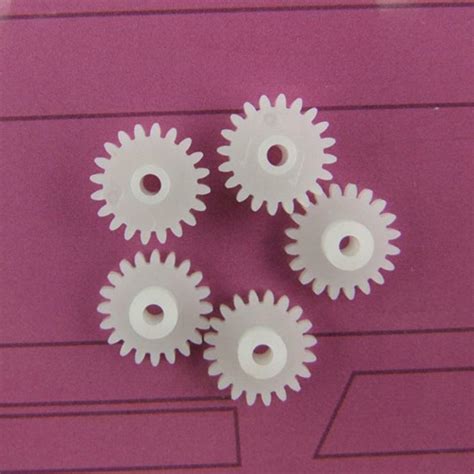 100pcs 202a Plastic Cogs Gear Gearbox Motor Shaft Wheels 2mm Hole Dia