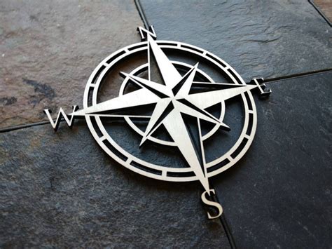 Compass Rose Décor Laser Cut Compass Compass Wall Decor Etsy