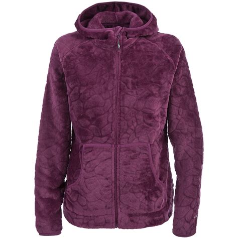 Trespass Womens Ladies Lux Hooded Full Zip Soft Velvet Fleece Jacket Ebay