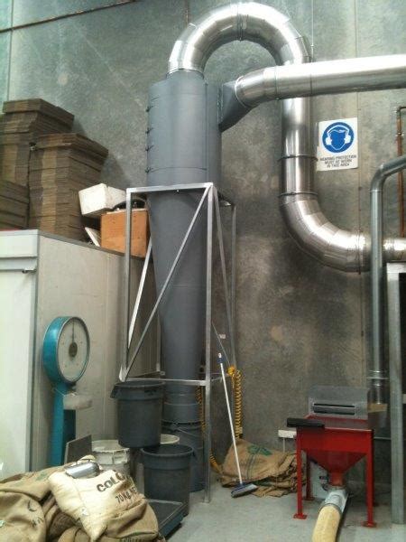 Cyclone On Coffee Roasting Application Inskip Dust And Fume Extraction