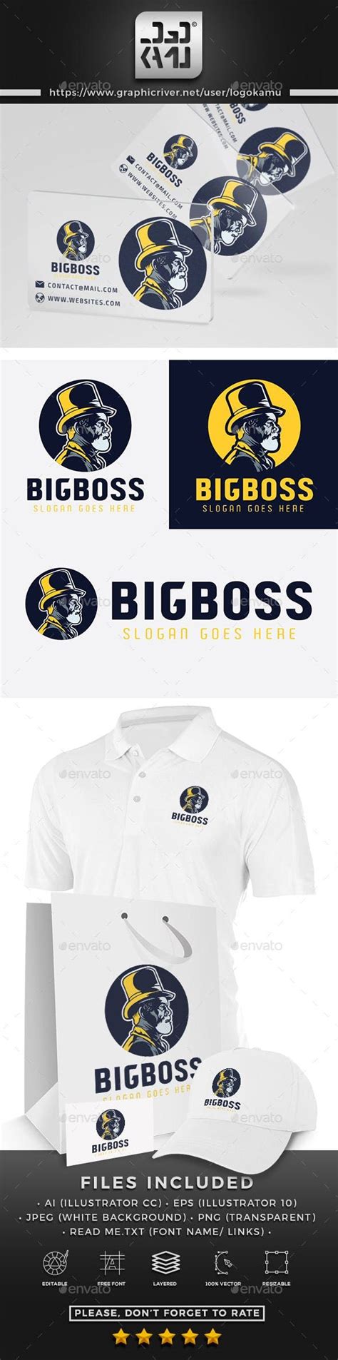 Big Boss Logo Humans Logo Templates Logo Design Template Logo