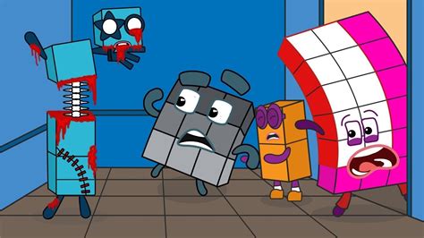 Omg Creepy Zombies In The Lift Numberblocks Fanmade Coloring Story