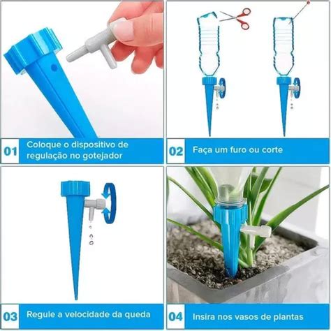 Kit 10 Gotejadores Para Planta Automático Garrafas Pet Parcelamento