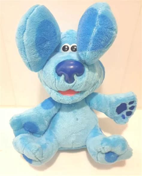 Jp Blues Clues You Peek A Boo Soft Toy Plush Blue Talking Push Tummy