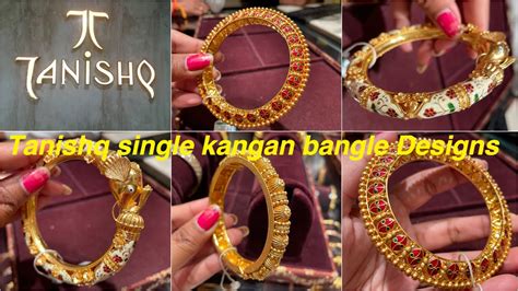 Tanishq New Enamel Work Single Kangan Bangle Designs Gold Single