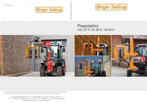 Pre Pruner Vsl P Binger Seilzug Catalogo Pdf Documentazione