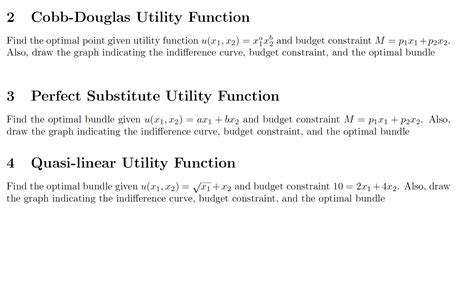 Solved 2 Cobb Douglas Utility Function Find The Optimal Chegg