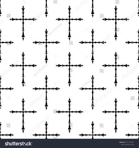 Christian Cross Seamless Pattern Vector Art Stock Vector Royalty Free