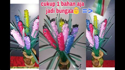 Cara Membuat Bunga Lavender Dari Sedotan Diy Youtube