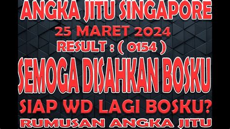 Prediksi Singapore Hari Ini Maret Angka Jitu Singapore