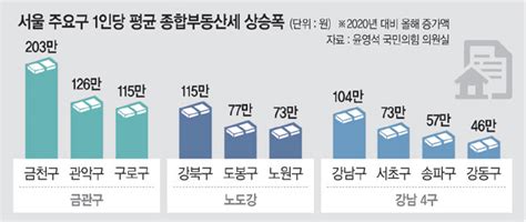 ‘노도강·금관구 1인당 종부세 증가폭 ‘강남4구·마용성 보다 컸다 문화일보 Munhwa