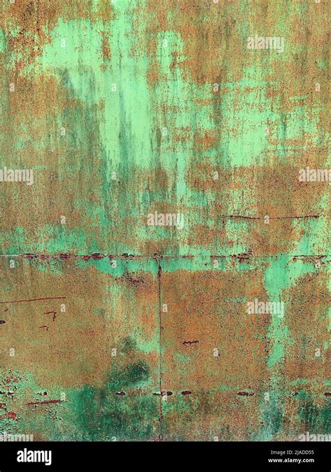 Corroded Metal Background Rusted White Painted Metal Wall Rusty Metal