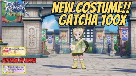 New Costume Gatcha 100x Ragnarok Origin Global Youtube