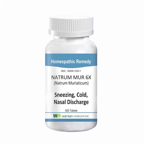 Natrium Muriaticum 6X (Export Quality) 100g – Warsan