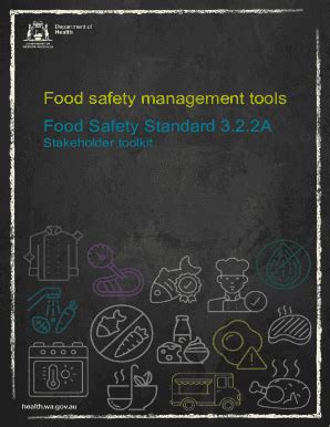 Fillable Online Food Safety Management Tools Food Safety Standard