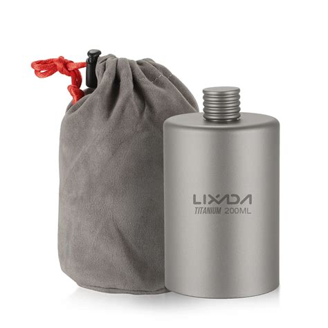 Титановая бутылка для вина Lixada, 200 мл, легкая портативная уличная ...