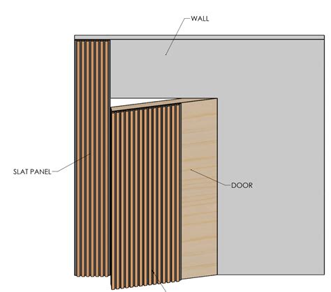 How To Build A Hidden Wood Slat Door Step By Step Andor Willow