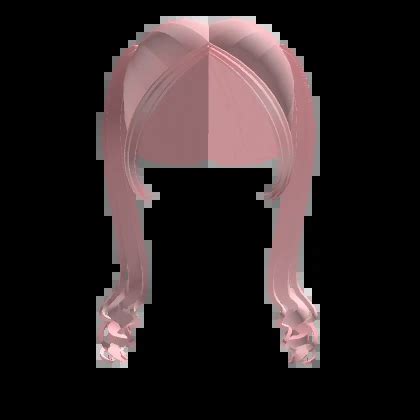 Pink Cutesy Twin Curly Pigtails Roblox Item Rolimon S