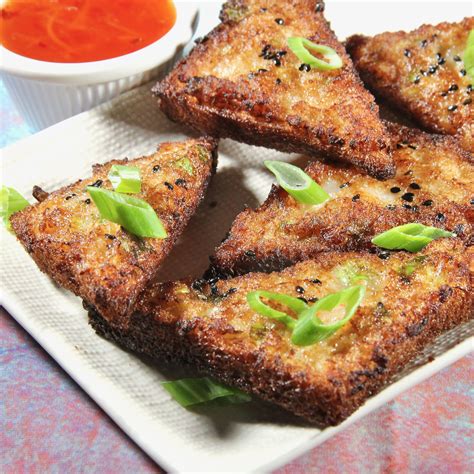 Chinese Prawn Toast Recipe Prawn Toast Recipes Toast Recipes