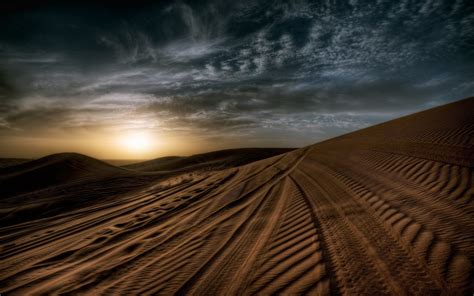 Wallpaper Sunlight Landscape Sunset Sand Sunrise Desert Horizon