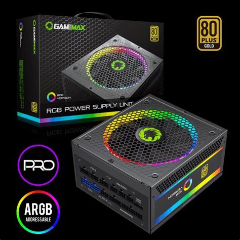 Jual Gamemax Power Supply Watt Pro Gold Fully Modular Rgb Psu