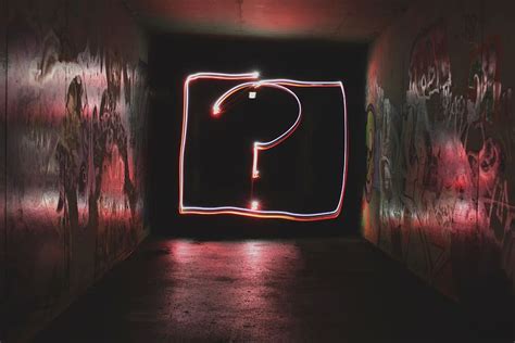 Hd Wallpaper Question Mark Neon Signage Question Mark Led Signage In