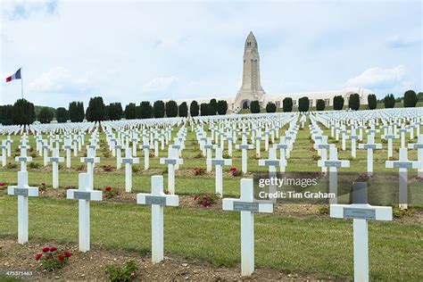 World War I Soldiers Graves Cemetery Of Douaumont And The Ossuary