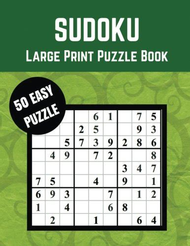 SUDOKU Large Print Puzzle Book 50 Easy 9x9 Sudoku Puzzles For Your