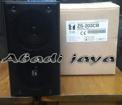 Jual New Speaker Colum Toa Zs Cb Original Inch X Di Lapak