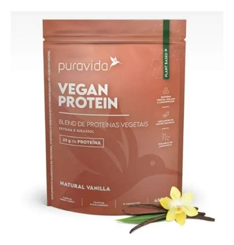 Suplemento en polvo Pura Vida Proteína Vegetal Vegan Protein whey