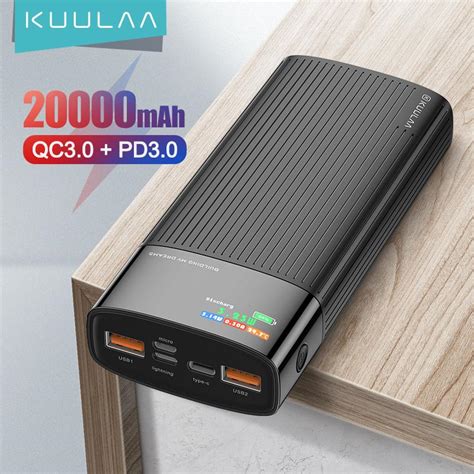 Buy Kuulaa Color Screen Fast Power Bank Mah With W Pd Fast