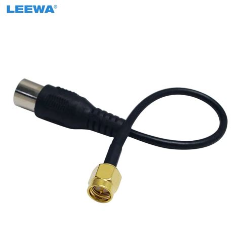 Leewa Cm Auto Connector Sma Male To Iec Dvb T Tv Pal Female Plug