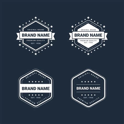 Premium Vector | Set of retro vintage logo templates