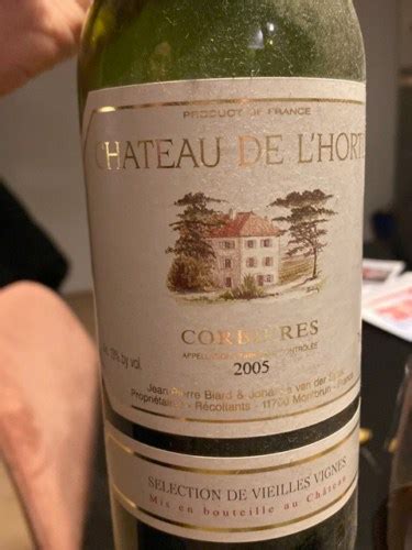 Ch Teau De L Horte S Lection De Vieilles Vignes Corbi Res Vivino Us